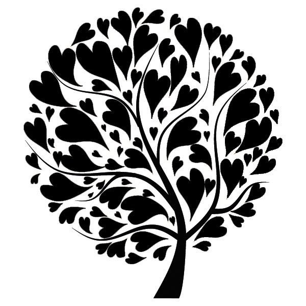 Дерево круглое вектор