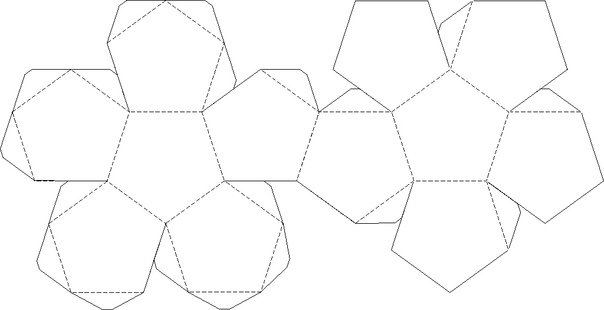 Развёртки объёмных фигур для склеивания