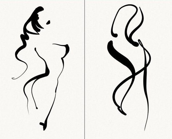 Силуэт женской фигуры
