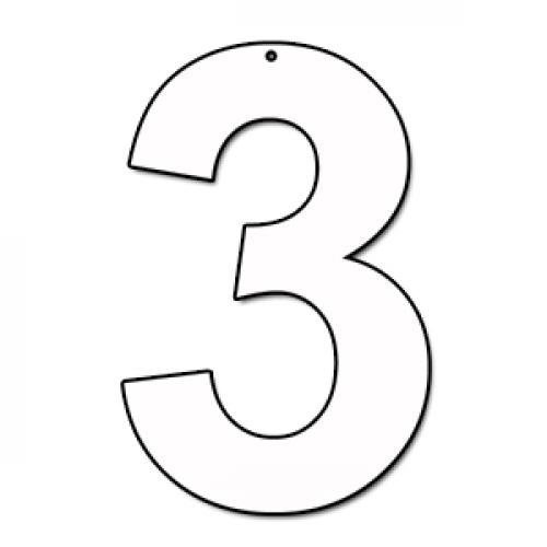 Цифра 2 трафарет