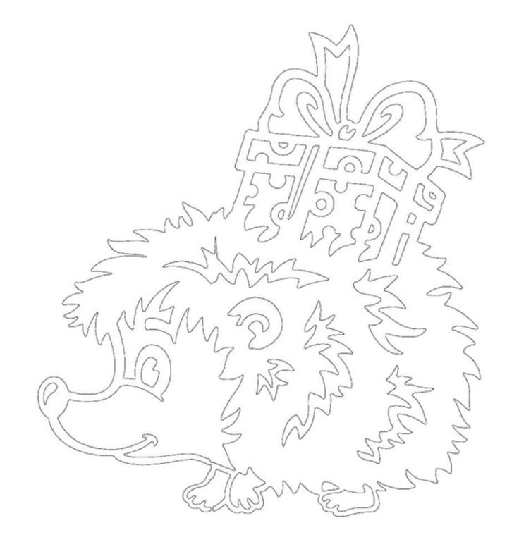 Трафареты на окна на новый год