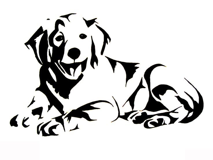 Трафареты собаки