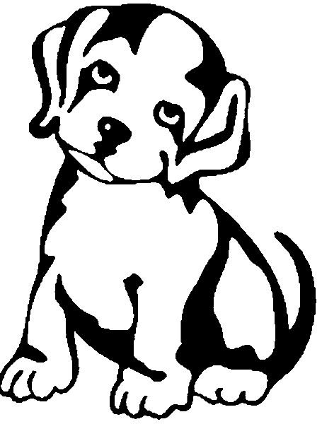 Трафарет собачки