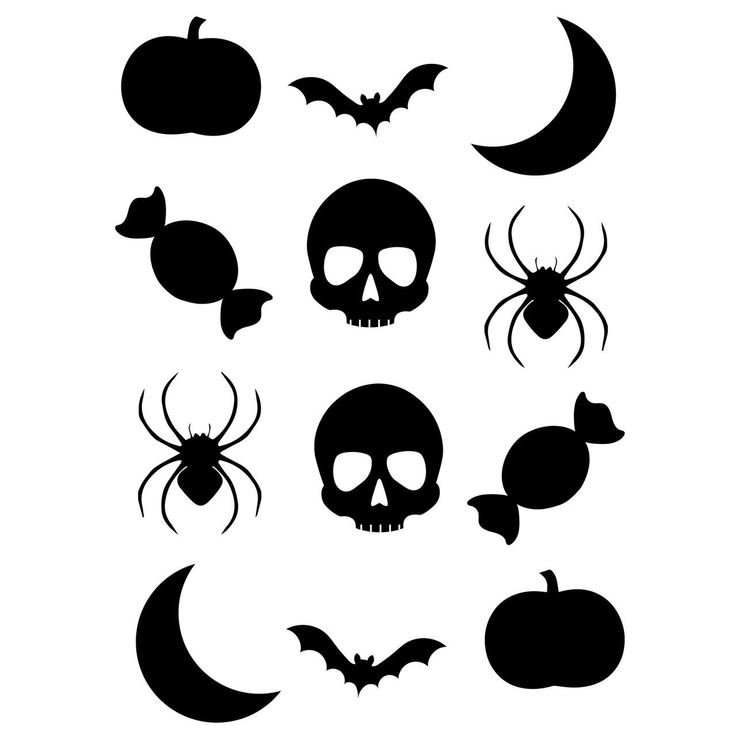 Трафареты для декора на Хэллоуин