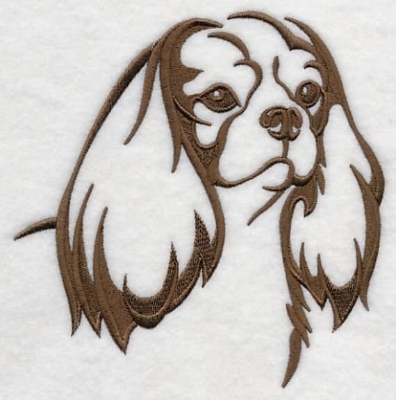 Трафарет кавалер Чарльз спаниель