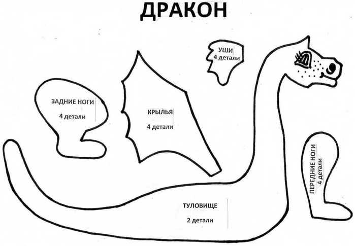 Лекало дракона мягкая игрушка