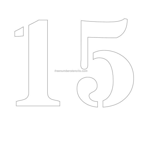 Трафарет цифр для украшения торта