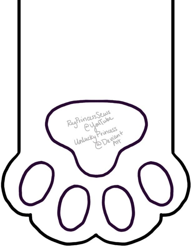 Лапка раскраска