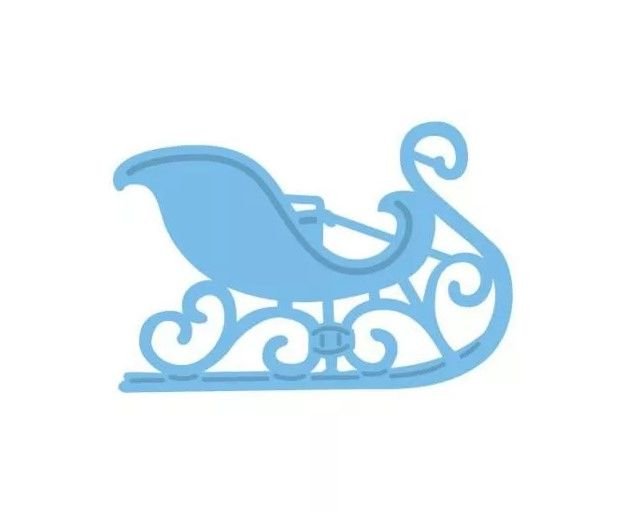 Сани трафарет