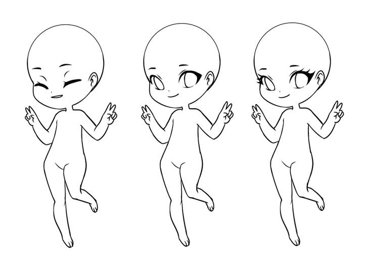 Манекены для рисования Чиби