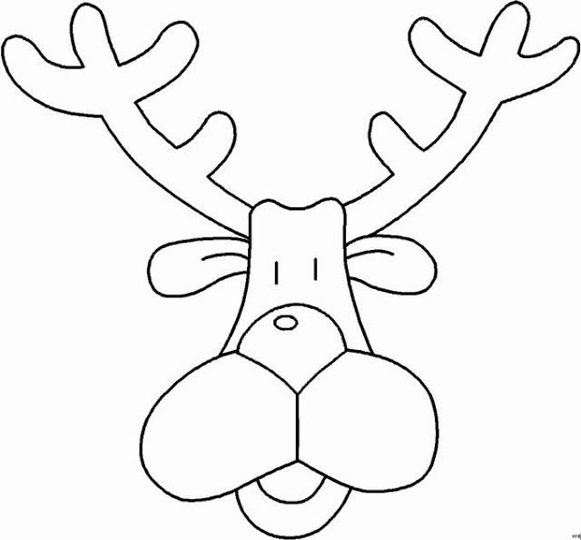 Трафареты на окна новогодние олени