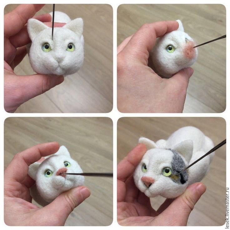 Сухое валяние коты