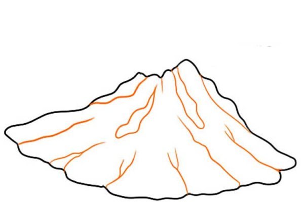 Вулкан трафарет