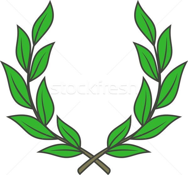 Лавровая ветка для аппликации