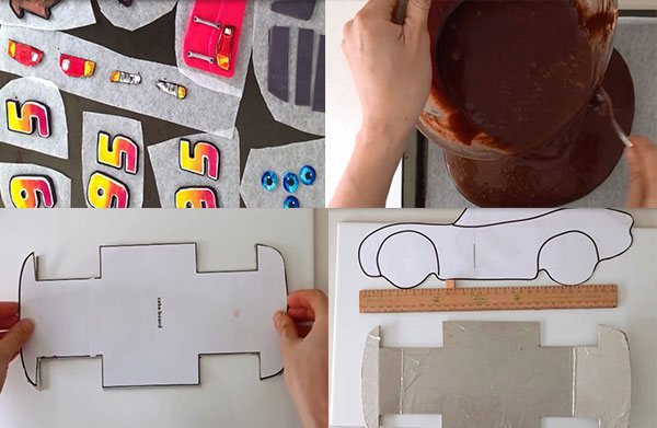 Молния Маквин трафарет для торта