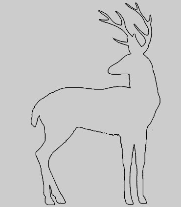 Трафарет "олени"