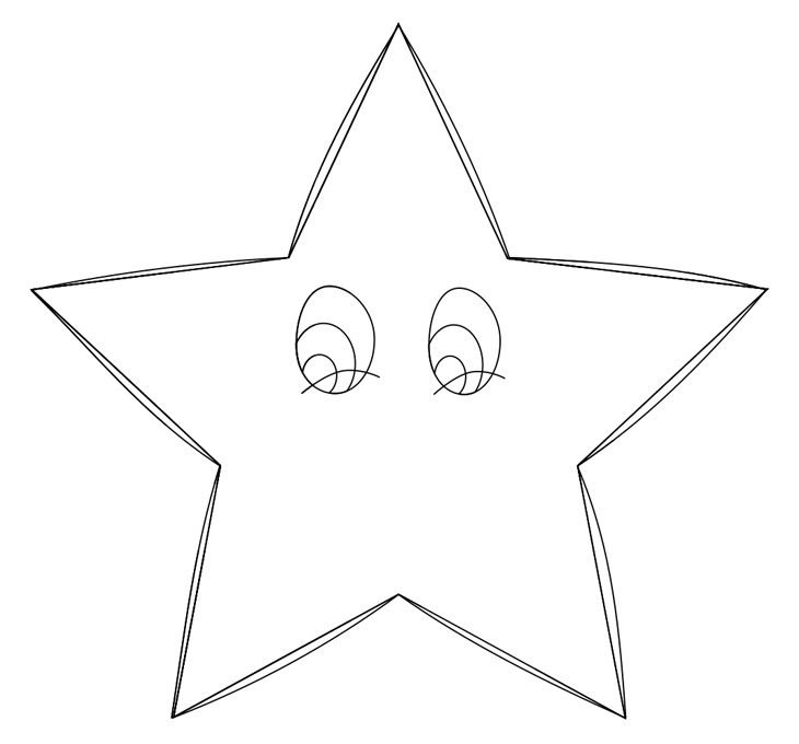 Звезда рисунок карандашом