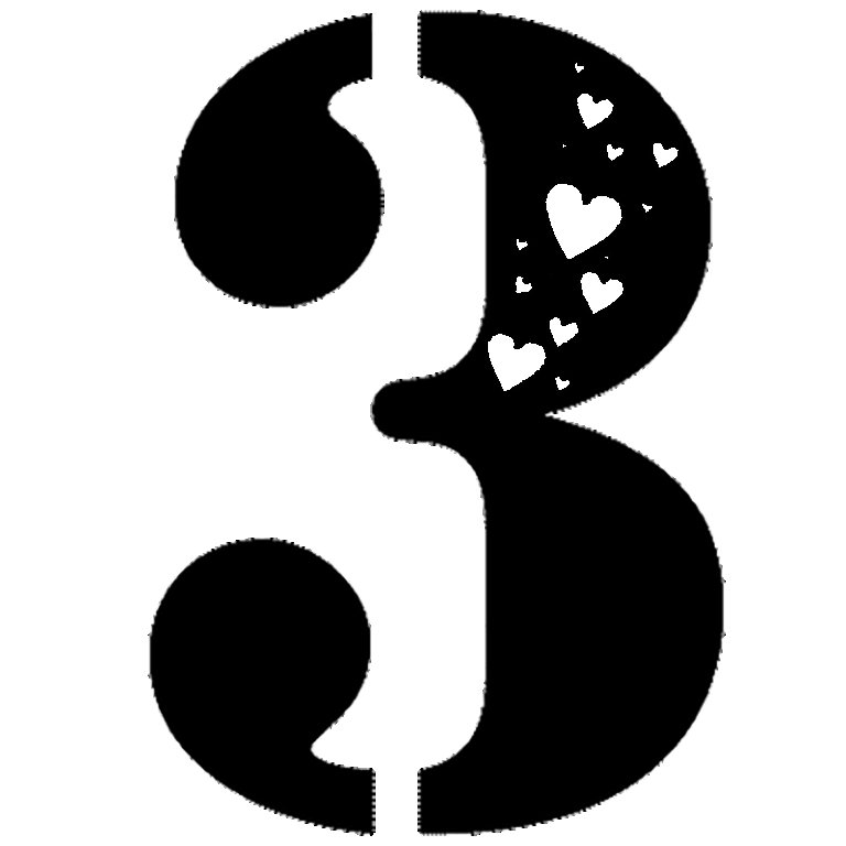 Красивые цифры трафарет