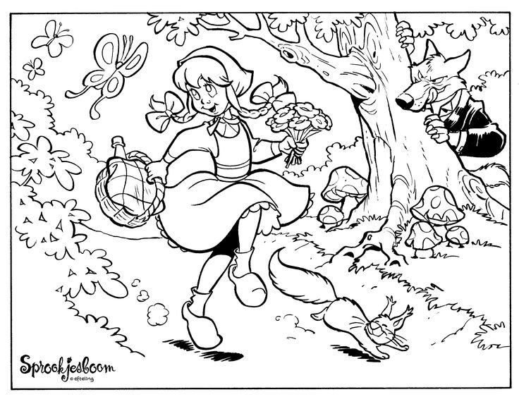 Раскраски по сказкам Шарля Перро