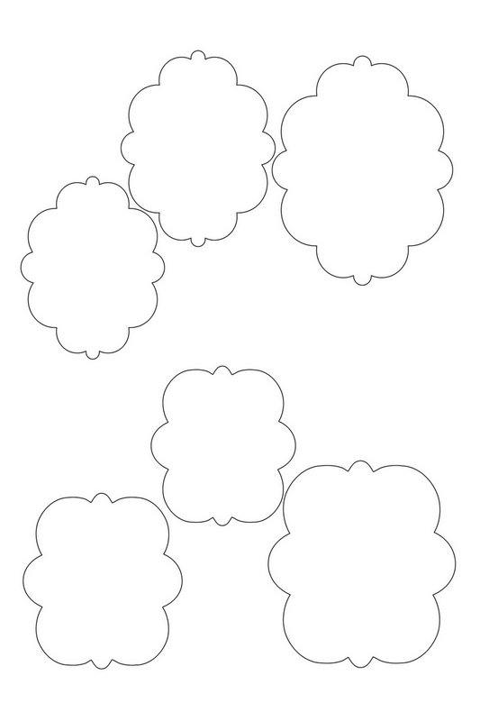 Скрапбукинг шаблоны для вырезания