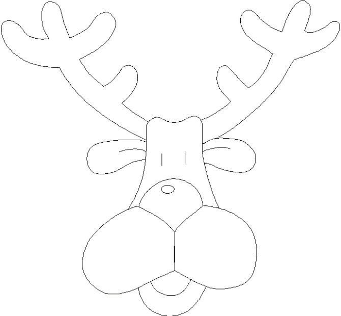 олень мультяшный