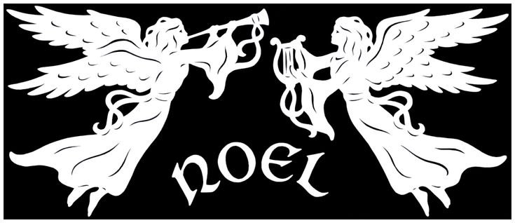 Силуэты ангелов