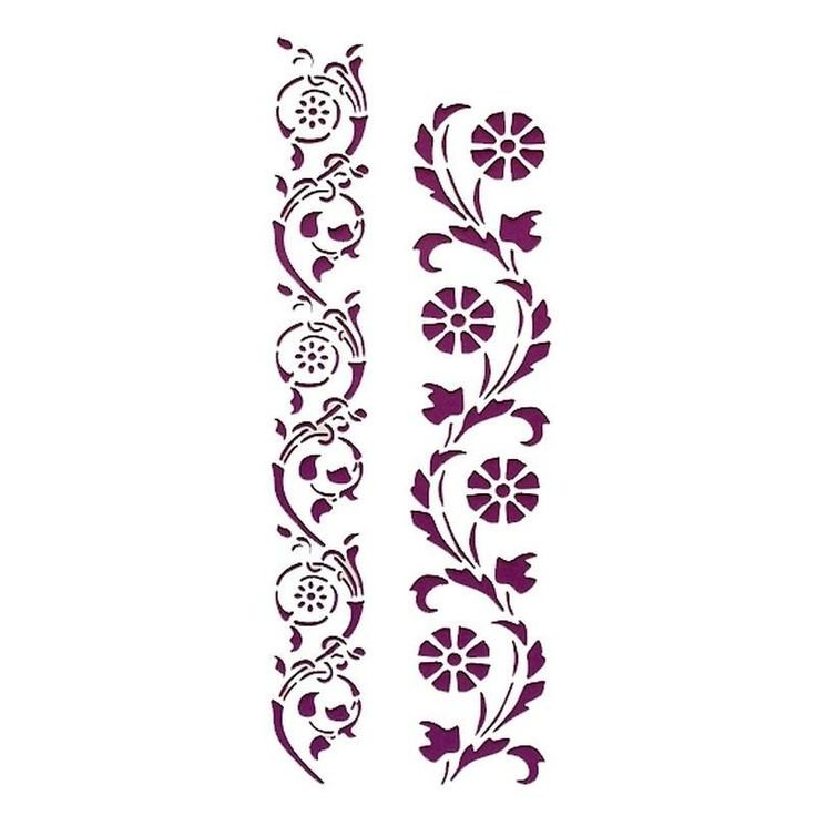 Трафаретные узоры на мебели