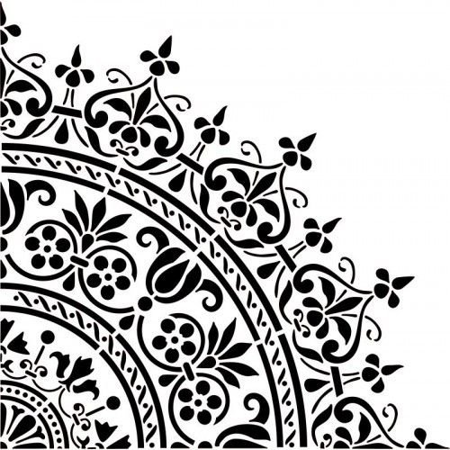 Трафаретные узоры на стены