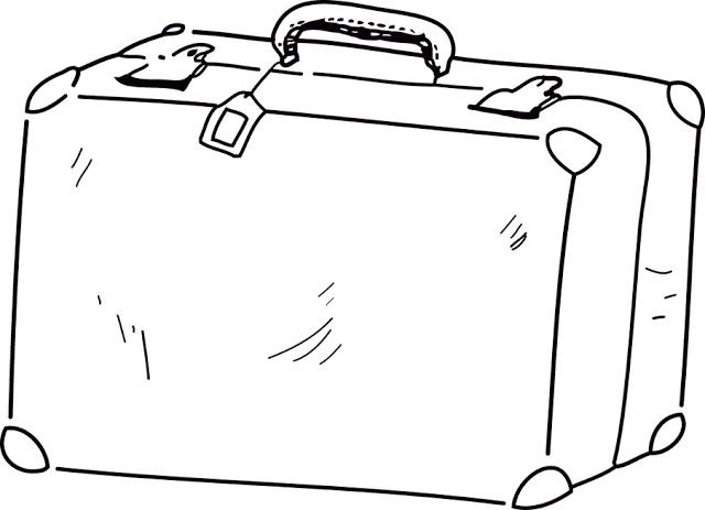 Раскраска чемоданчик