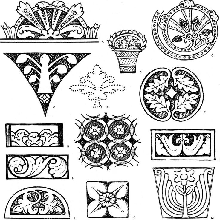 Пальметта орнамент древний Рим