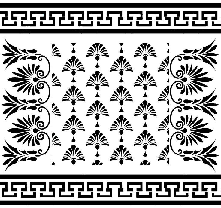 Греческий орнамент Пальметта