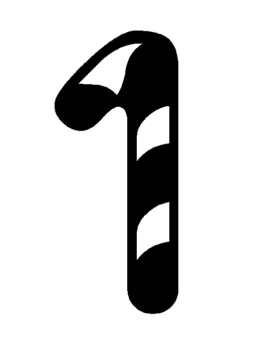 Цифра один трафарет