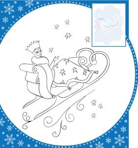 Снежная Королева шаблон