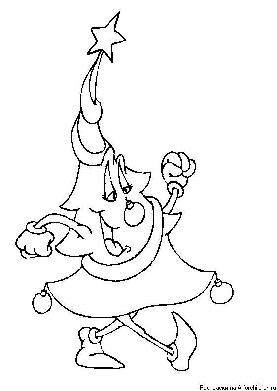 Раскраски новогодние прикольные