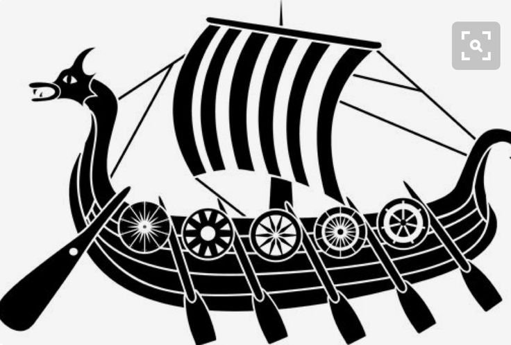 Корабль викингов Драккар