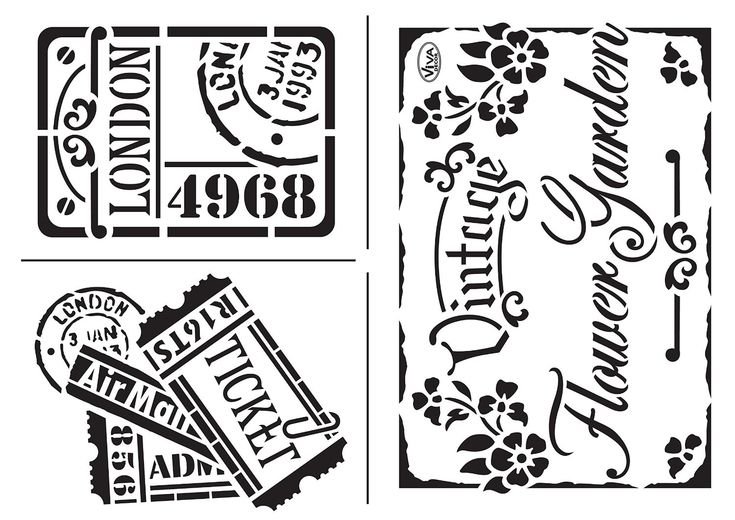 Трафареты для штампов