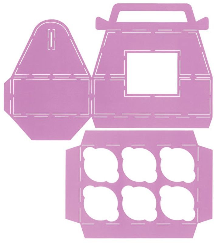 Развертка упаковки для пирожных