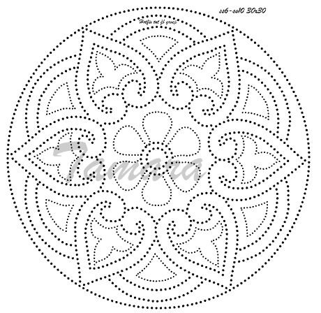 Точечная роспись тарелок трафареты