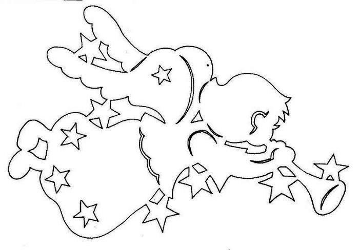 Новогодние вырезалки на окна