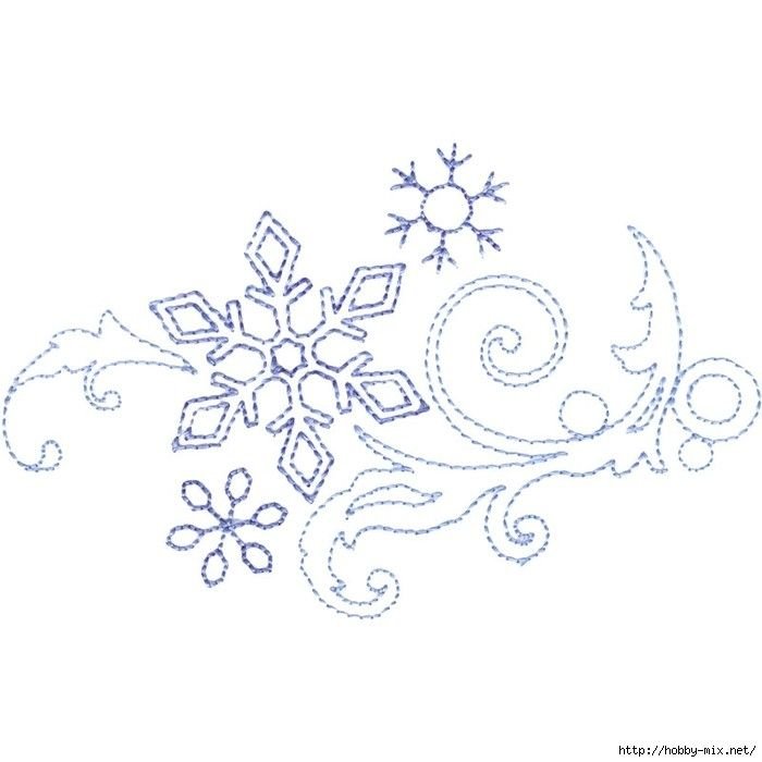 Зимние узоры раскраска