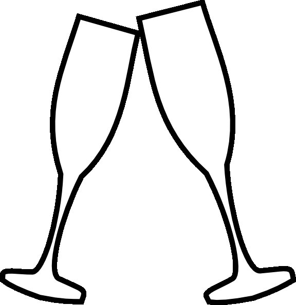 Бокал контур