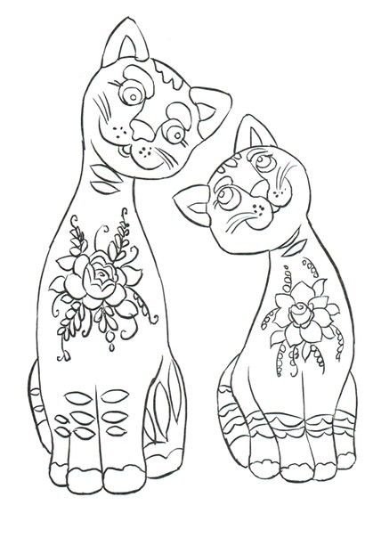 Гжельская игрушка раскраска