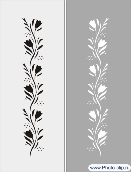 Узор вертикальный