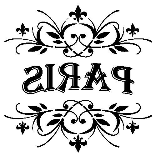 Трафарет с надписями для декупажа