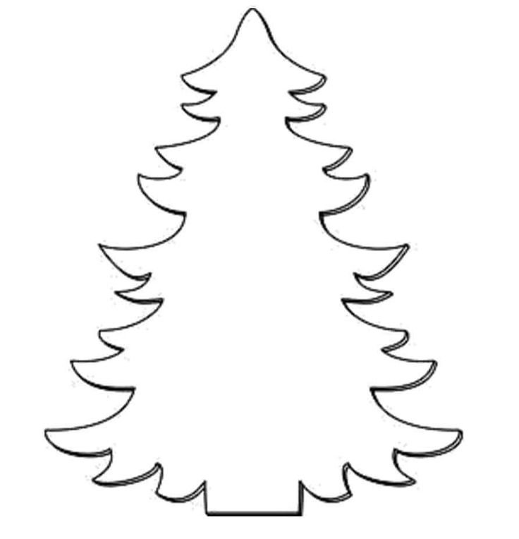 Трафарет "елка"