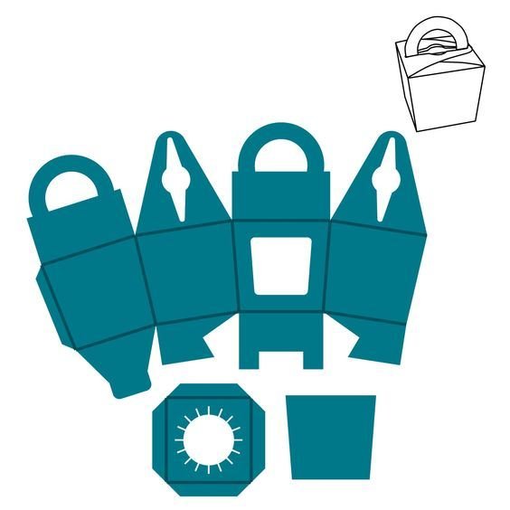 Развертка упаковочной коробки