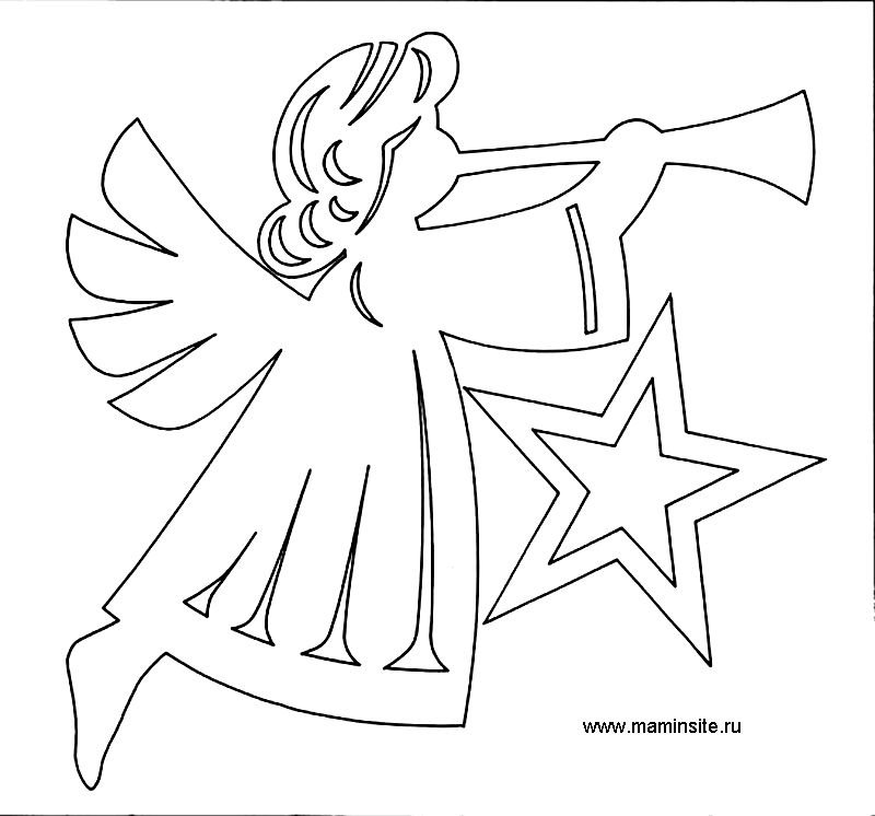 Новогодние трафареты для вырезани