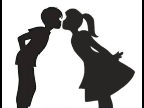 Силуэт мальчика и девочки