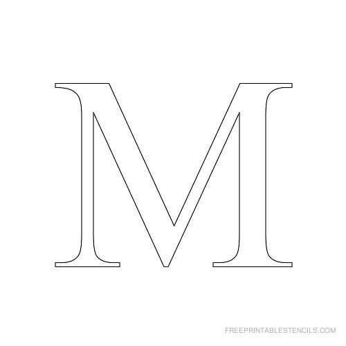 Буква м красивая печатная