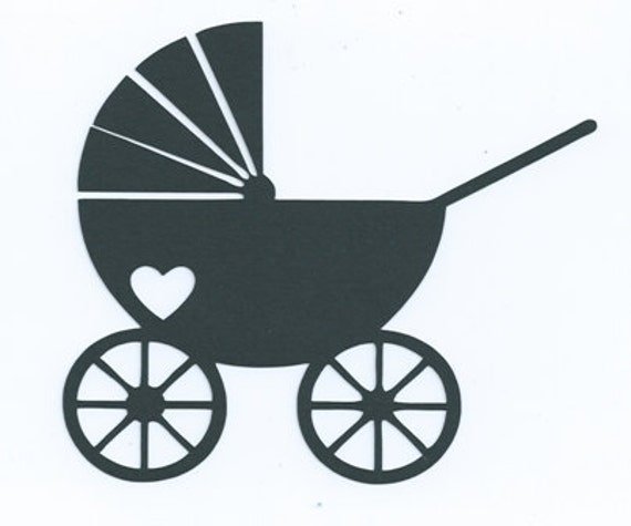 Детская коляска трафарет